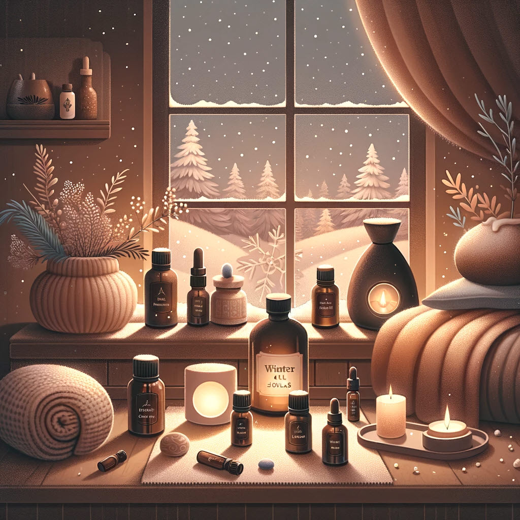 겨울 에센셜 오일 보관