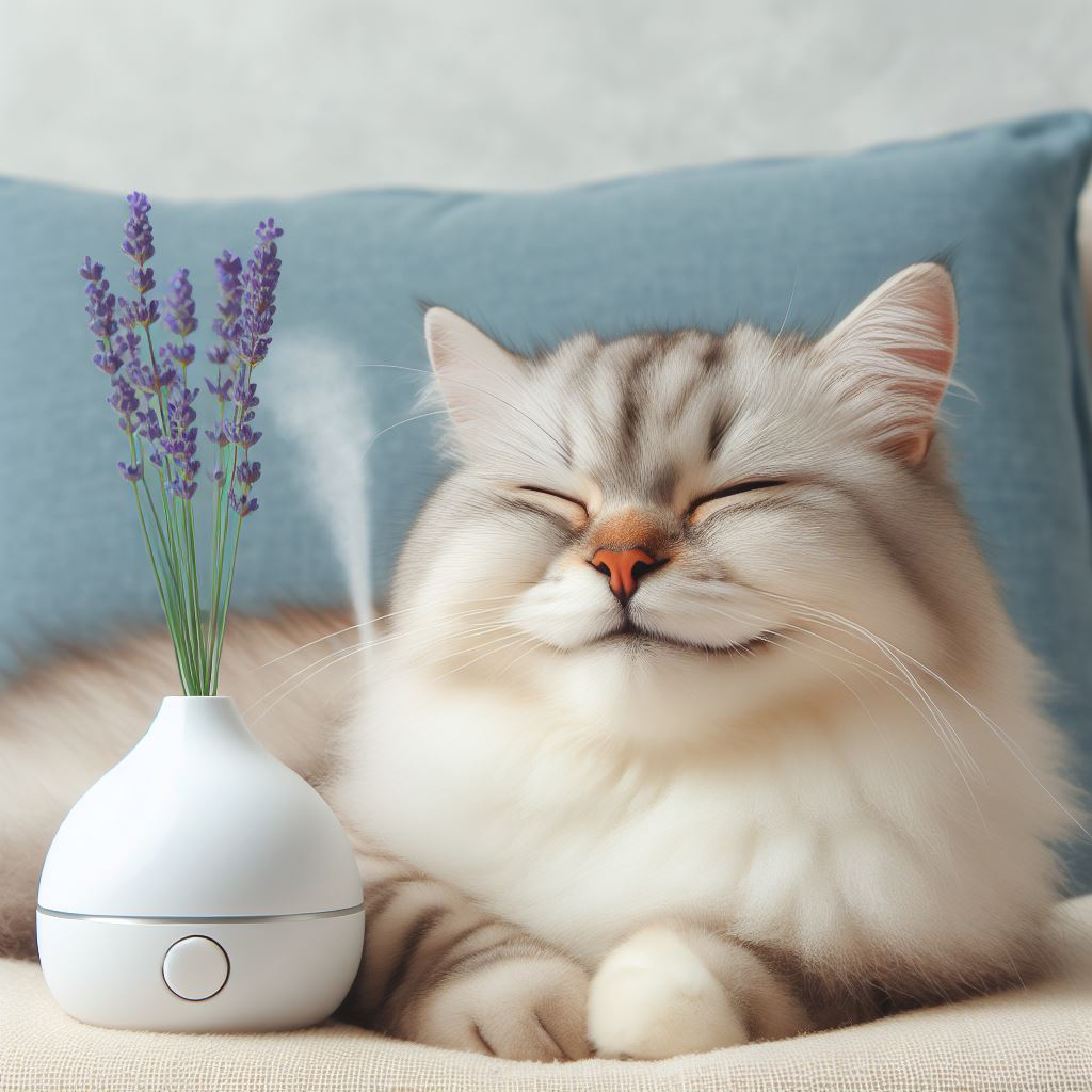 고양이와 아로마테라피 에센셜 오일