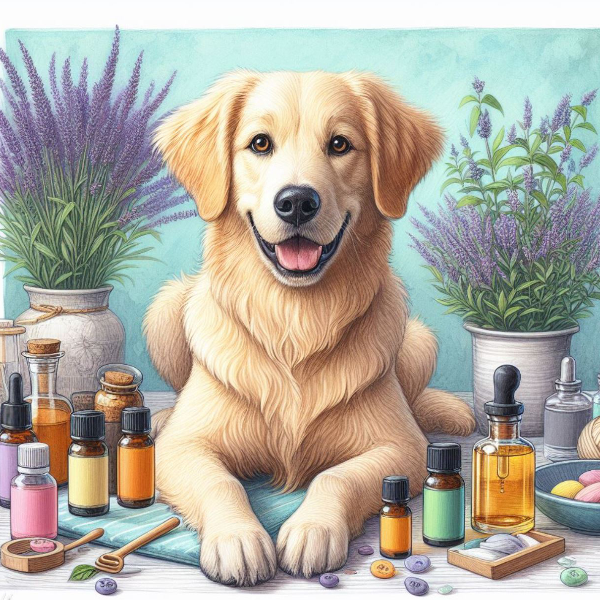 반려견 아로마 테라피 에센셜 오일 효과