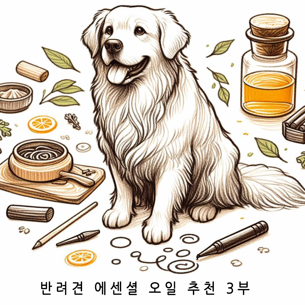반려견 에센셜 오일 아로마 테라피