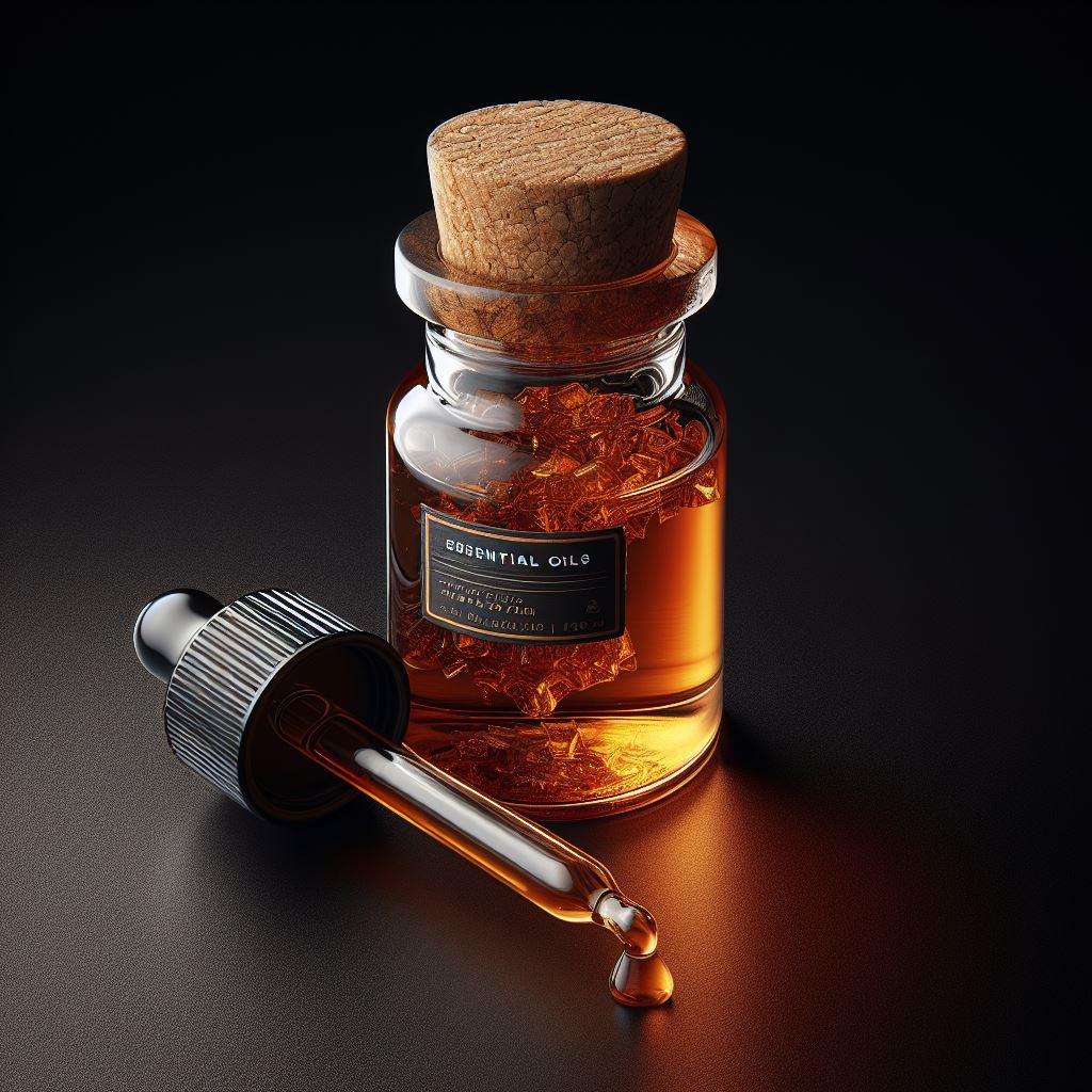 수지에서 만들어진 에센셜 오일