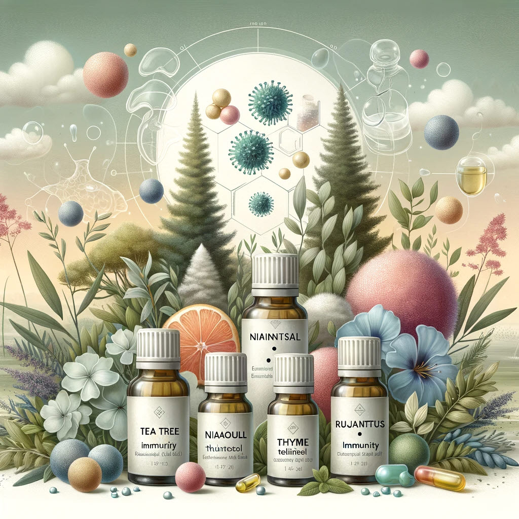 에센셜 오일 면연력 자연 치료 항균