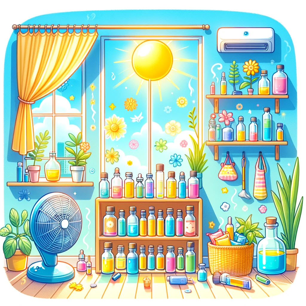 여름 여름철 에센셜 오일 보관