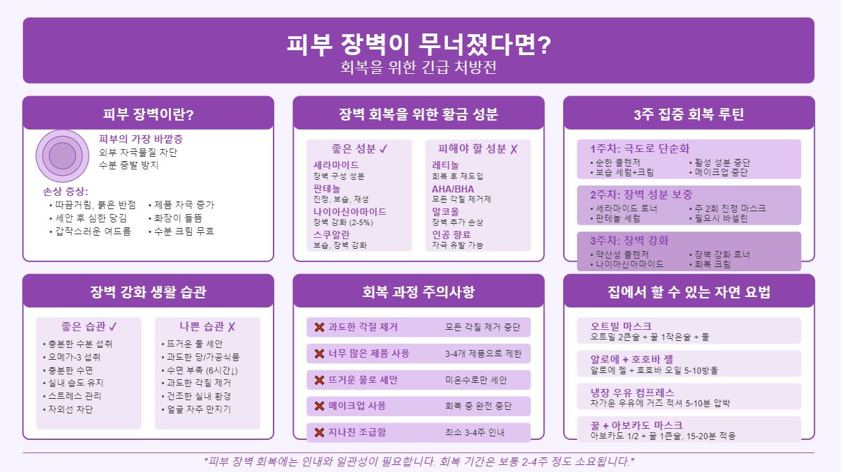 피부 장벽이 무너졌다면 회복을 위한 긴급 처방전